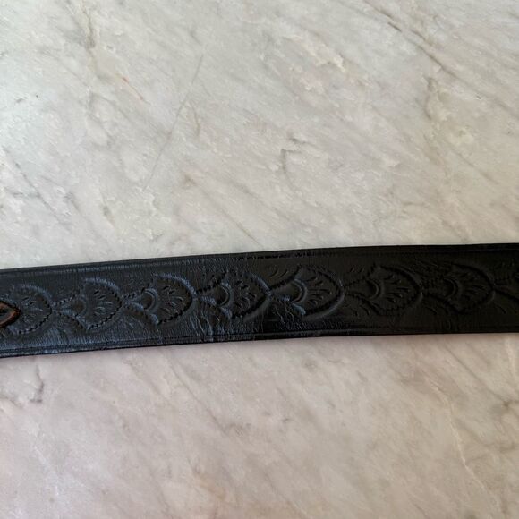 Frontier Belt Co. VTG by Vogel of Texas Leather Belt Sz 36 Top Grain Steer Hide - Picture 5 of 8